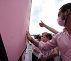 Concluye la Ciudad pintada de Rosa  por la lucha contra el cáncer de mama